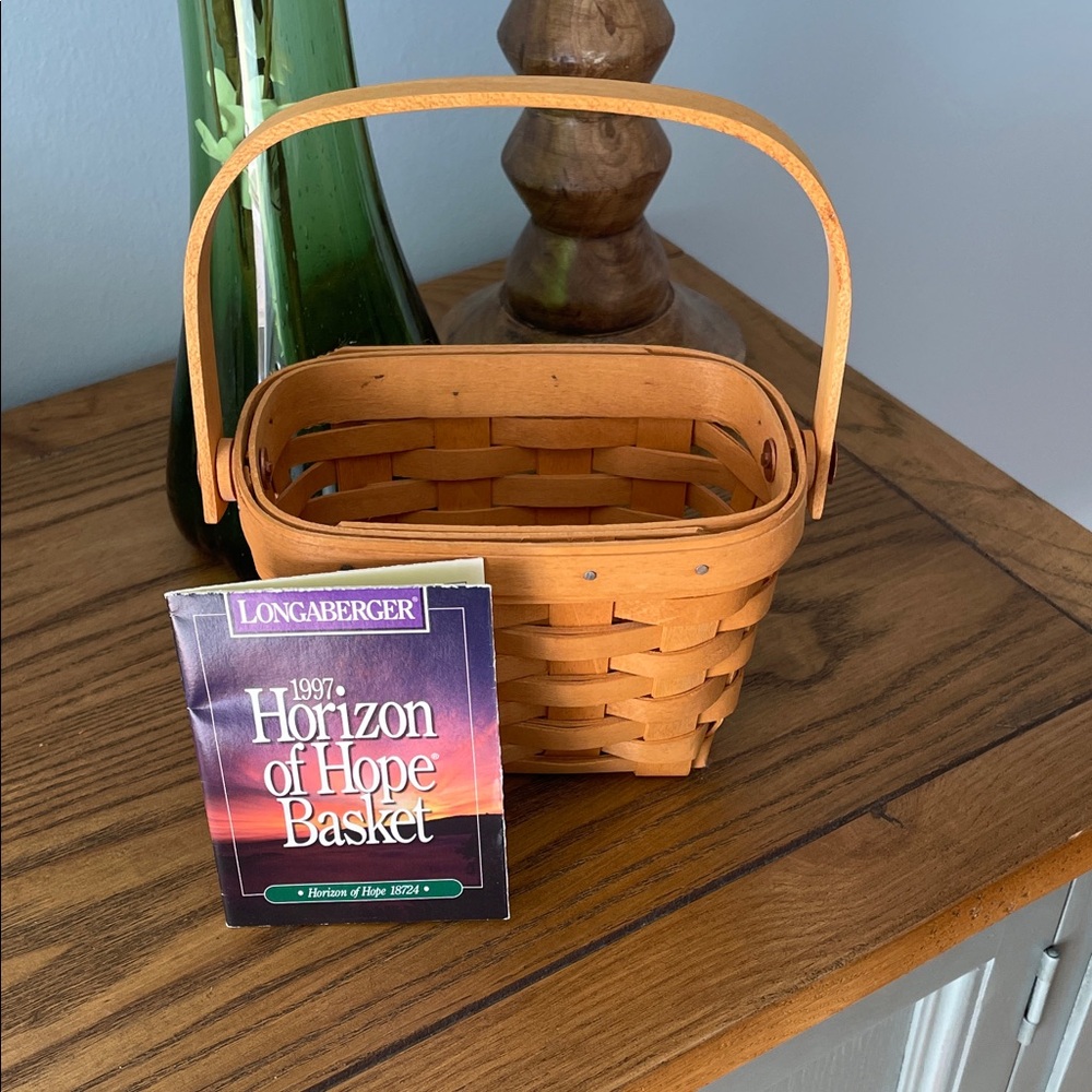 Longaberger 1997 Horizon of Hope Basket Hand Woven Made In Ohio
